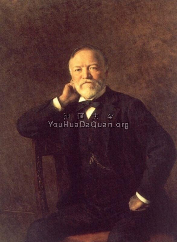 Portrait of Andrew Carnegie - 西奥博德·沙特朗